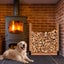 Firewood Storage Rack Campfire DIY Fireplace Wood Rack Log Bracket Adjustable Carousel 2
