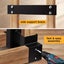 Firewood Storage Rack Campfire DIY Fireplace Wood Rack Log Bracket Adjustable Carousel 6