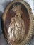 Vintage Pr large oval copper wall plaques of woman C18th dress Karen craft Carousel 3