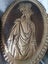 Vintage Pr large oval copper wall plaques of woman C18th dress Karen craft Carousel 5