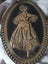 Vintage Pr large oval copper wall plaques of woman C18th dress Karen craft Carousel 6