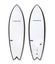 Haydenshapes Hypto Twin Future Flex FCS II 2 Fin Surfboard Clear Carousel 1