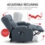 Recliner Chair Electric Massage Chair Lift Heated Fabric Lounge Sofa Grey Blue Carousel 4