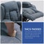 Recliner Chair Electric Massage Chair Lift Heated Fabric Lounge Sofa Grey Blue Carousel 8