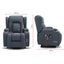 Recliner Chair Electric Massage Chair Lift Heated Fabric Lounge Sofa Grey Blue Carousel 9