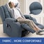 Recliner Chair Electric Massage Chair Lift Heated Fabric Lounge Sofa Grey Blue Carousel 13