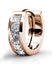 Rose Gold Crystal Huggie Earrings "Jasmine" Carousel 4