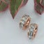 Rose Gold Crystal Huggie Earrings "Jasmine" Carousel 7