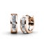 Rose Gold Crystal Huggie Earrings "Jasmine" Carousel 8