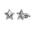 18K White Gold stud earring with Austrian crystals "Star" (Crystal) Carousel 3