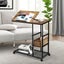 Sofa Side Table Bedside Narrow Couch End Desk Laptop Stand Carousel 3