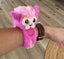 Cute Bright Pink Wrapples interactive critter wristband Carousel 1