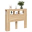 Led Headboard Sonoma Oak 120X18.5X103.5 Cm Engineered Wood Headboards & Footboa Carousel 3