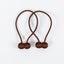 4PCS Magnetic Curtain Tieback Set Ball Holdbacks Buckle Clips Hooks -Brown Carousel 1