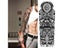 Waterproof Temporary Tattoo Sticker - Eye Clock Bird Pagoda Full Arm Large Size Carousel 7