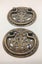 2 large solid brass door handles Carousel 1