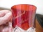 Antique Auckland Exhibition 1914 Ruby Glass Cup 'Errol' Carousel 4