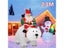 1.8m Christmas Santa Claus Rides Polar Bear And 1.5m Snowman Inflate Model With Carousel 6