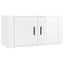2 Piece Tv Cabinet Set Glossy Look White Engineered Wood Tonnixn Carousel 7