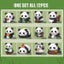 New Creative MINI Chinese Animal Panda Model Building Block MOC DIY Diamond Carousel 3
