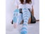 Cosplay High Long Knee Socks Pink Strip Kawaii Cat Paw Print Stockings Women Carousel 6
