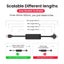 Retractable Type-C / Lightning / Micro USB Charging Cable 1.5M Black Carousel 4