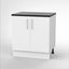 DECO SLAB WHITE - Base cabinet 800mm Carousel 1