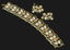 Vintage Signed Coro Bracelet e/r set faux Peal Champagne Crystal Links 1950s Carousel 4