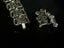 Vintage Signed Coro Bracelet e/r set faux Peal Champagne Crystal Links 1950s Carousel 6