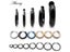 Alisouy 2pcs Stainless Steel 1.6/2/2.5/3/5mm Thick Women Men Circle Clip Round Carousel 3
