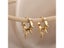 Aesthetic Stainless Steel Hoop Earrings For Women Gold Color Minimalist Heart Carousel 8