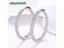 925 Silver 34mm 18K Gold Circle Hoop Earrings For Women Fashion Wedding Jewelry Carousel 1