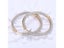 925 Silver 34mm 18K Gold Circle Hoop Earrings For Women Fashion Wedding Jewelry Carousel 3