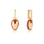 Marvel Couture Kingdom - Iron Man Drop Earrings Yellow Gold Carousel 1