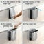 12L Kitchen Wall Mounted Foldable Rubbish Bin Cabinet Door Cupboard Hanging Carousel 1