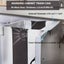 12L Kitchen Wall Mounted Foldable Rubbish Bin Cabinet Door Cupboard Hanging Carousel 5
