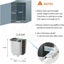 12L Kitchen Wall Mounted Foldable Rubbish Bin Cabinet Door Cupboard Hanging Carousel 7