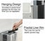 12L Kitchen Wall Mounted Foldable Rubbish Bin Cabinet Door Cupboard Hanging Carousel 10