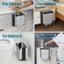 12L Kitchen Wall Mounted Foldable Rubbish Bin Cabinet Door Cupboard Hanging Carousel 12