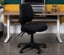 Buro Roma 3 Lever Mid Back Office Chair with Arm Rest, Green Fabric, Nylon Ba... Carousel 6