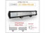 Auxtings 5" 14" 17" 20" 23'' 3-Row LED Light Bar Offroad Led Bar Combo Beam Led Carousel 5