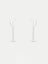 Sterling Silver Moon Drop Chain Stud Earrings Carousel 1