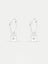 Sterling Silver Padlock Star Hoop Drop Earrings Carousel 1