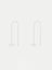 Sterling Silver Cross Bar Thread Drop Earring Carousel 1