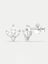 Sterling Silver Crystal Blossom Stud Earrings Carousel 2