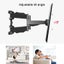 Telescopic Swivel Tv Monitor Wall Mount Bracket For 45-70 Inch Carousel 5