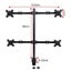Desktop Lifting Monitor Stand Bracket Four Screen Table Clip Carousel 3
