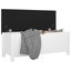 Storage Box With Cushion White 105X40x45 Cm Blanket Boxes Carousel 3
