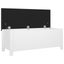 Storage Box With Cushion White 105X40x45 Cm Blanket Boxes Carousel 4