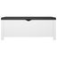 Storage Box With Cushion White 105X40x45 Cm Blanket Boxes Carousel 5